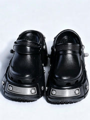 Black Clogs Blythe Sandals - Handmade Doll Shoes - ToastDoll