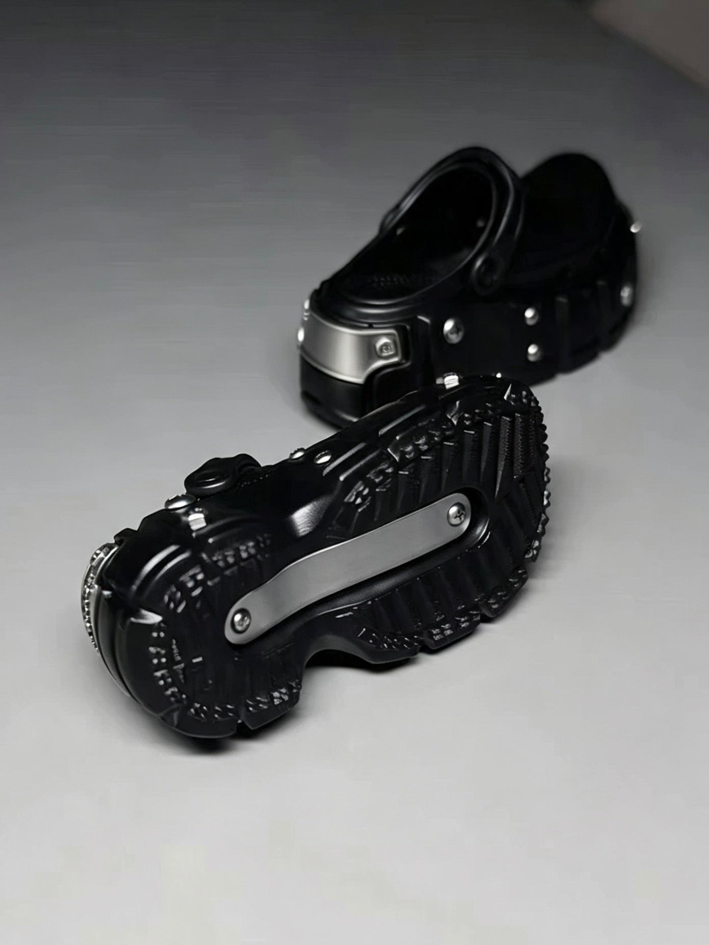 Black Clogs Blythe Sandals - Handmade Doll Shoes - ToastDoll