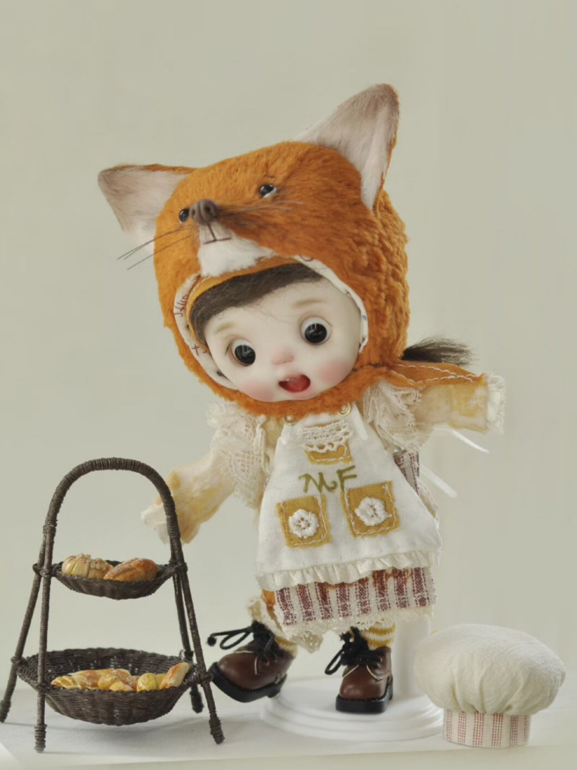 Miss Fox Costume Ob11 Outfit Full Body View | ToastDoll