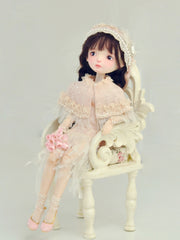 Vintage Flapper 1/6 BJD Dress Sitting Pose | ToastDoll