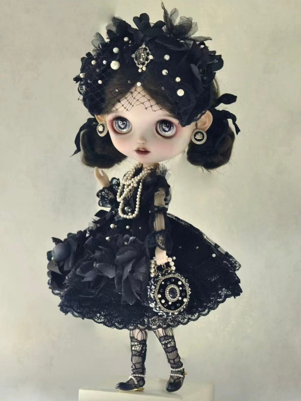 Luxury Elegant Noir Blythe Gown Set | ToastDoll