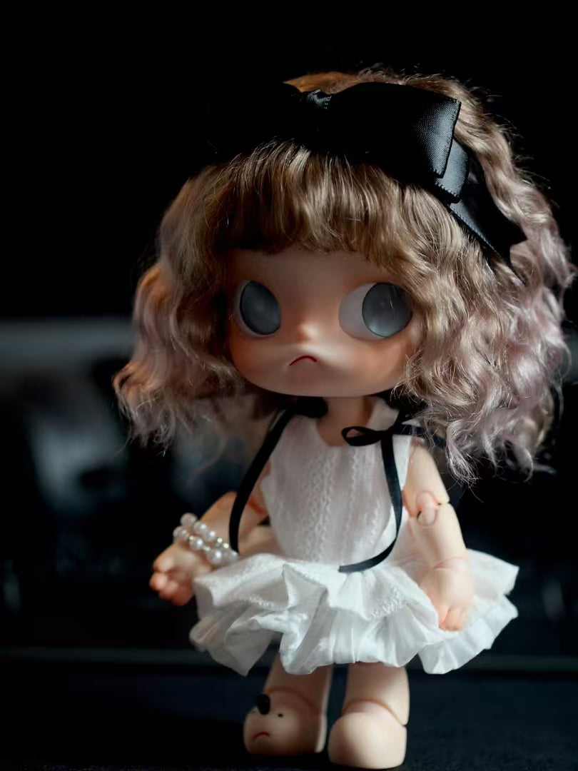 Handmade Blythe/BJD Headband, Black Bow