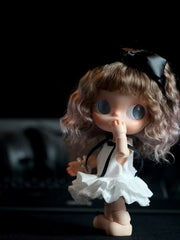 Handmade Blythe/BJD Headband, Black Bow
