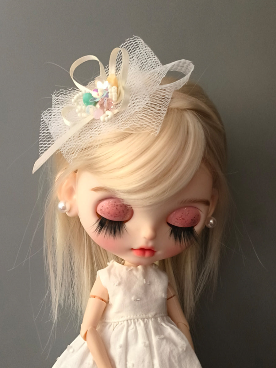 Handmade Blythe/BJD Headband, Bead Flower