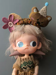 Handmade Blythe/BJD Headband,Cute Bear Ear Headband