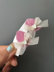 Handmade Blythe/BJD Hair Clips, Pink Heart