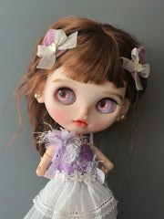 Handmade Blythe/BJD Hair Clips, Pink Heart