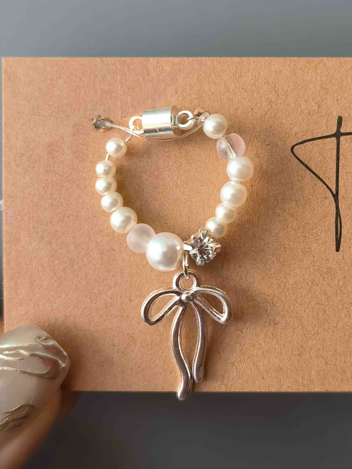 Chic Choker Floral Pearl Necklace - Handmade Doll Charms - ToastDoll