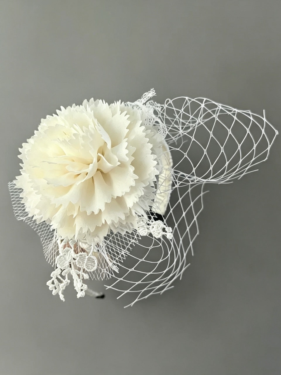 Veil Fascinator Blythe BJD Headband - Handmade Doll Headpiece - ToastDoll