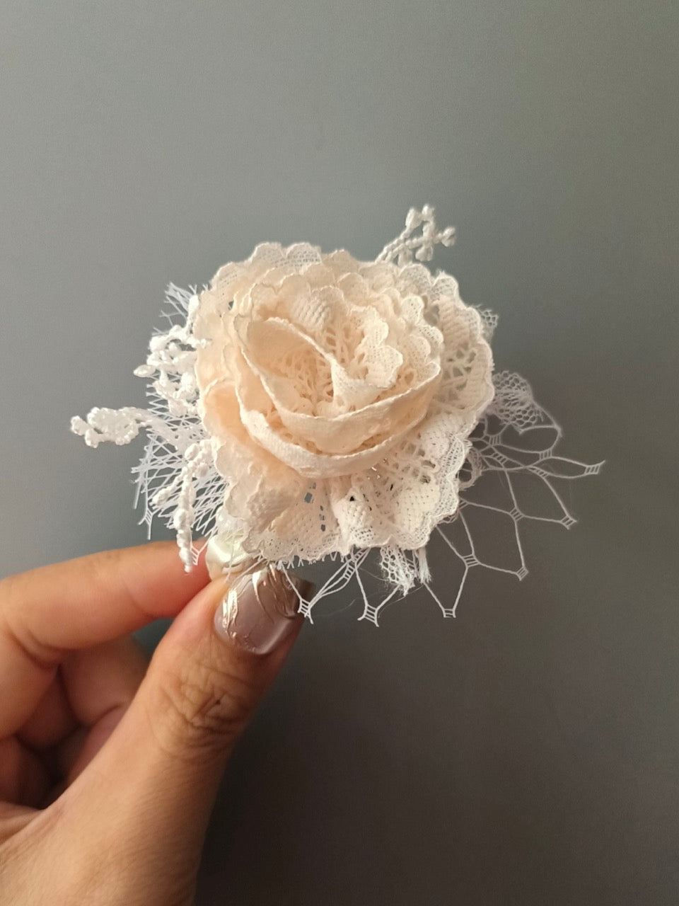 Veil Fascinator Blythe BJD Headband - Handmade Doll Headpiece - ToastDoll