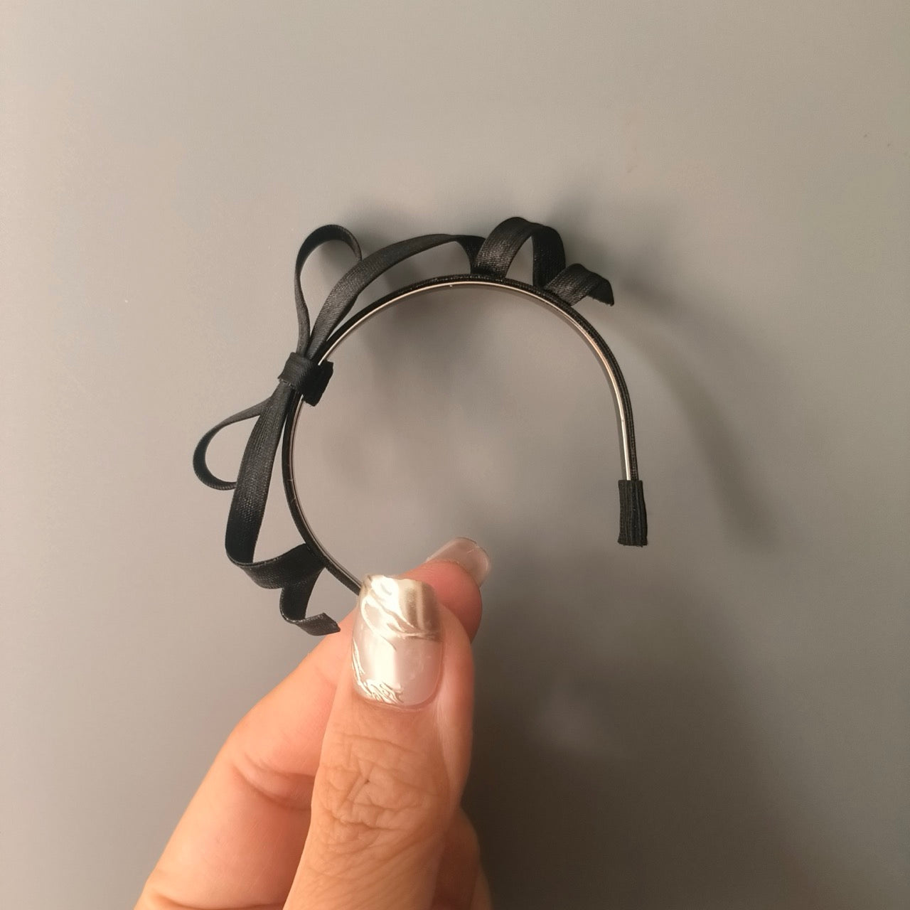 Black Bow 1/6 BJD Headband - Handmade Doll Headpiece - ToastDoll
