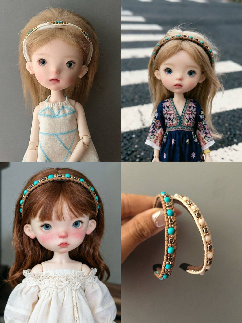 Boho 1/6 BJD Headband Handmade Doll Headpiece | ToastDoll