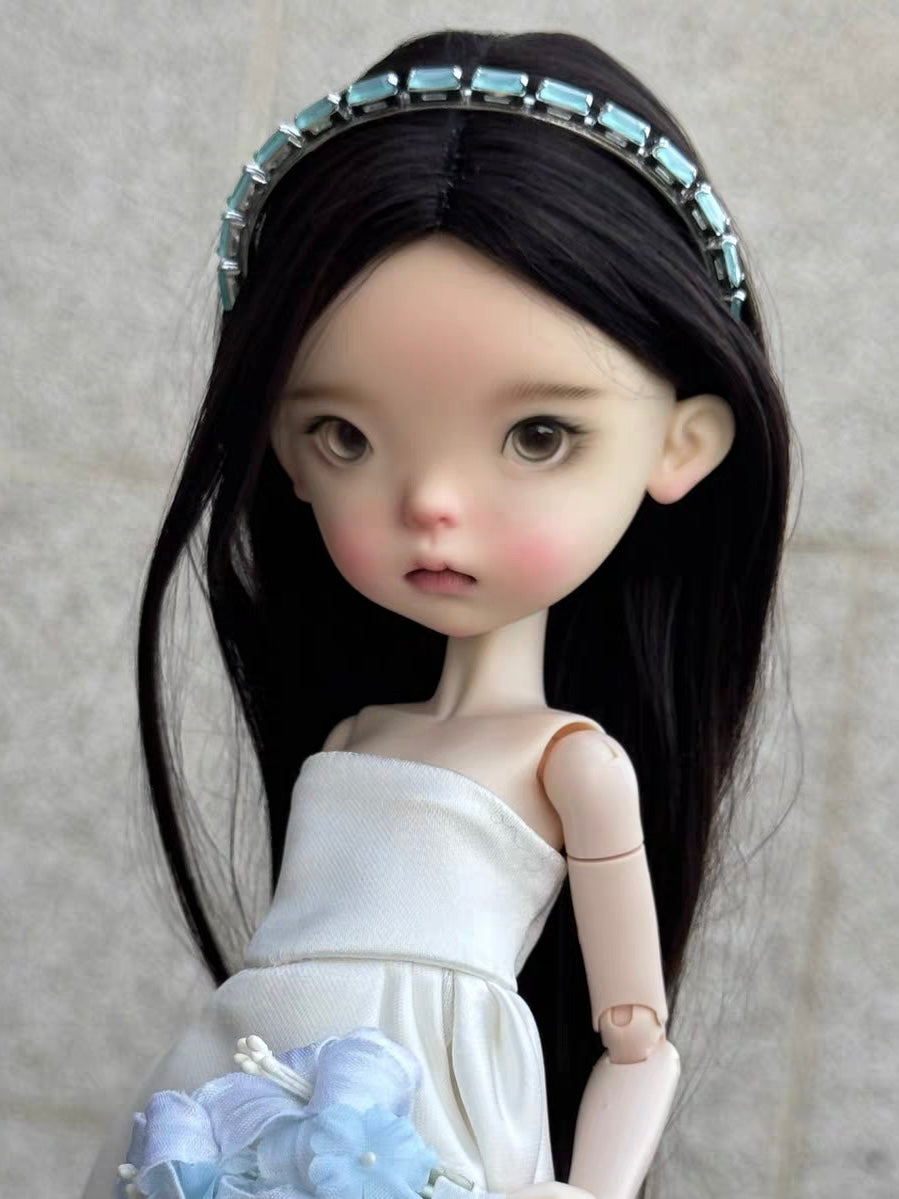Gem-Style 1/6 BJD Headband On Doll Display | ToastDol