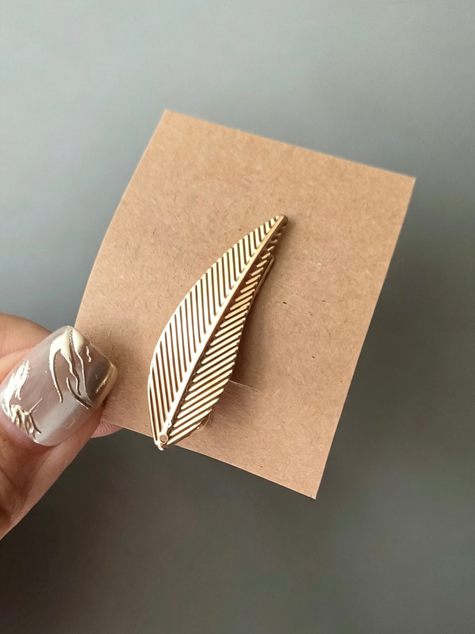 Gold Leaf 1/6 BJD Hair Clip - Handmade Doll Headpiece - ToastDoll