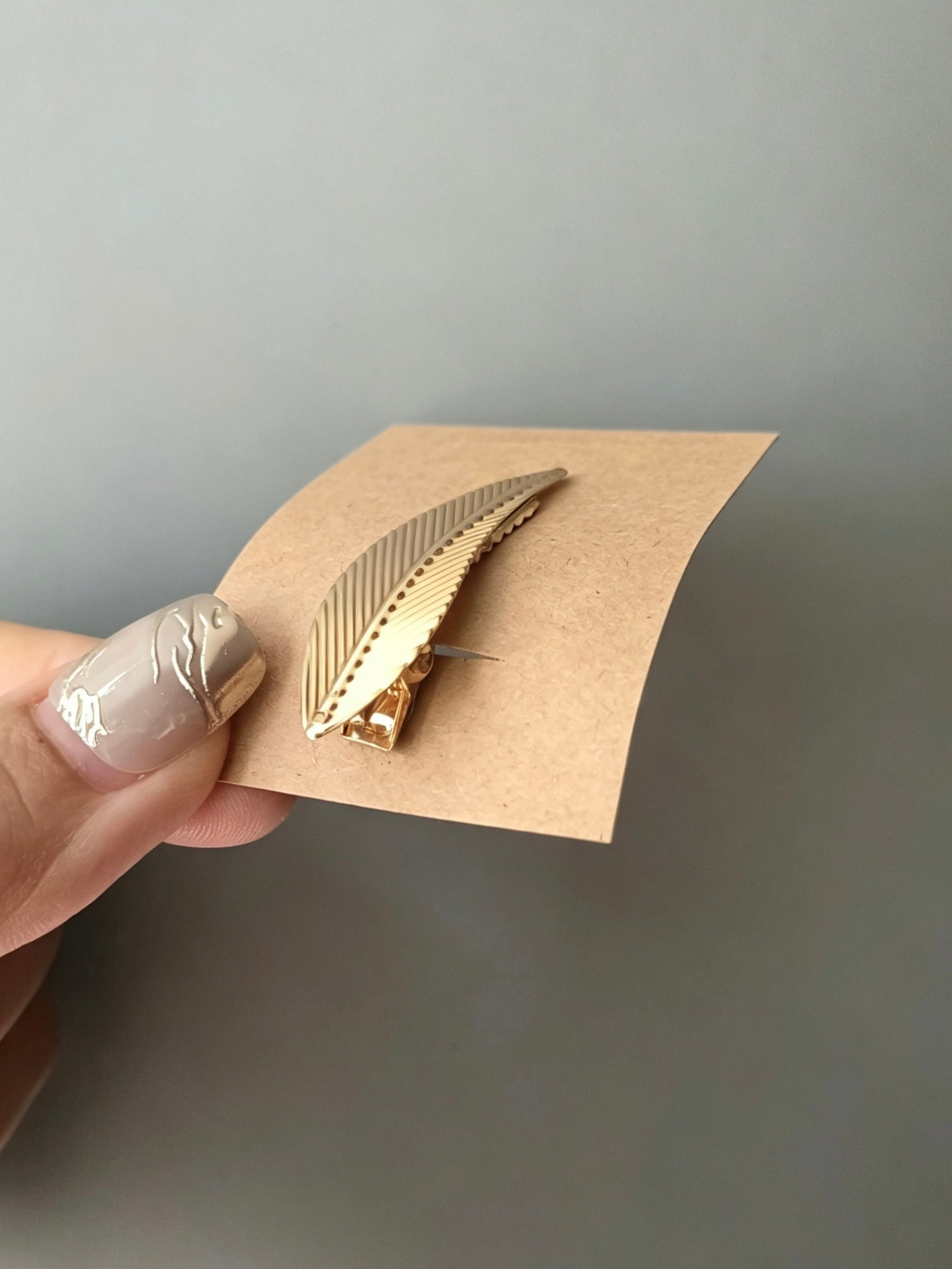 Gold Leaf 1/6 BJD Hair Clip - Handmade Doll Headpiece - ToastDoll