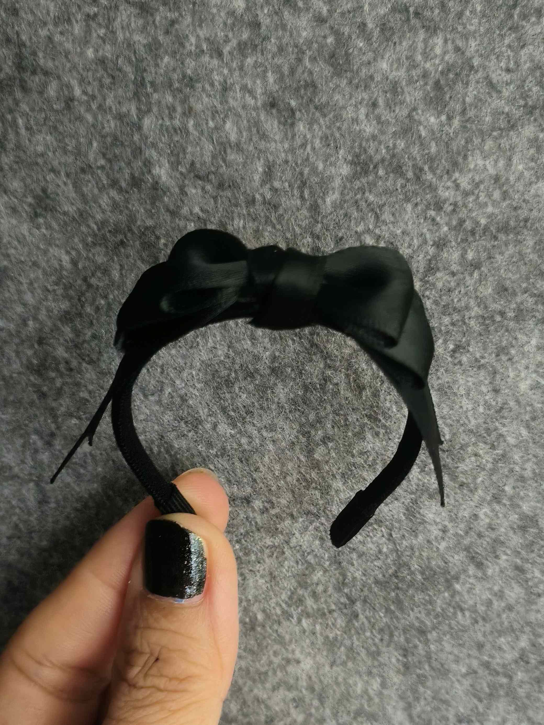 Black Bow 1/6 BJD Headband | ToastDoll