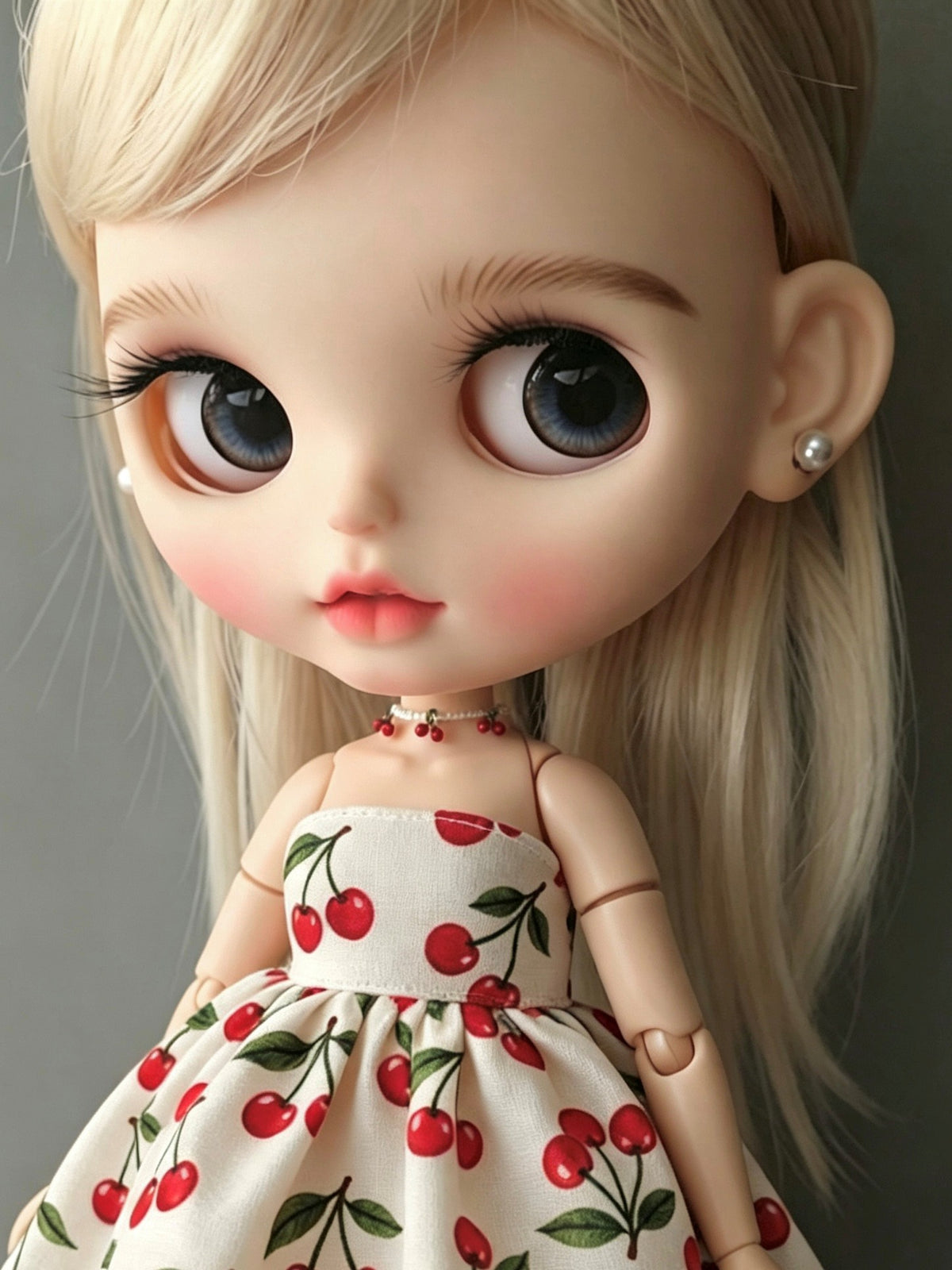 Cherry Blythe 1/6 BJD Necklace - Handmade Doll Jewelry - ToastDoll