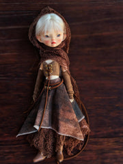 Handmade Outfit for Blythe/Obitsu, Dune Post Apocalyptic Warrior Suit