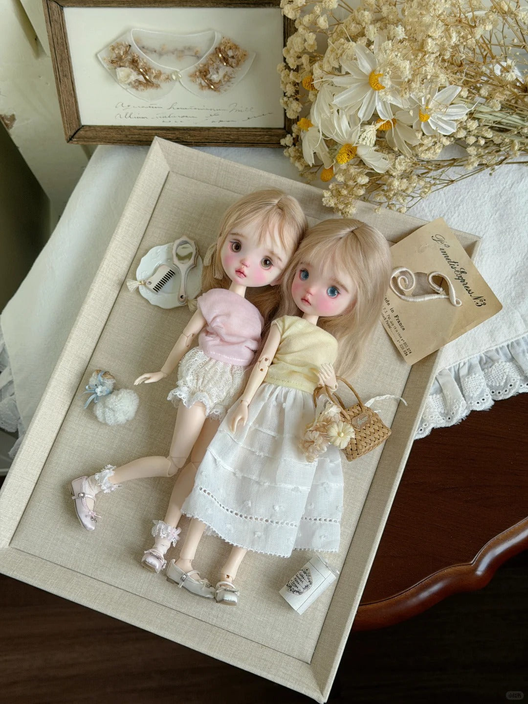 Pink Yellow Colorful Summer Blythe BJD Outfit | ToastDoll