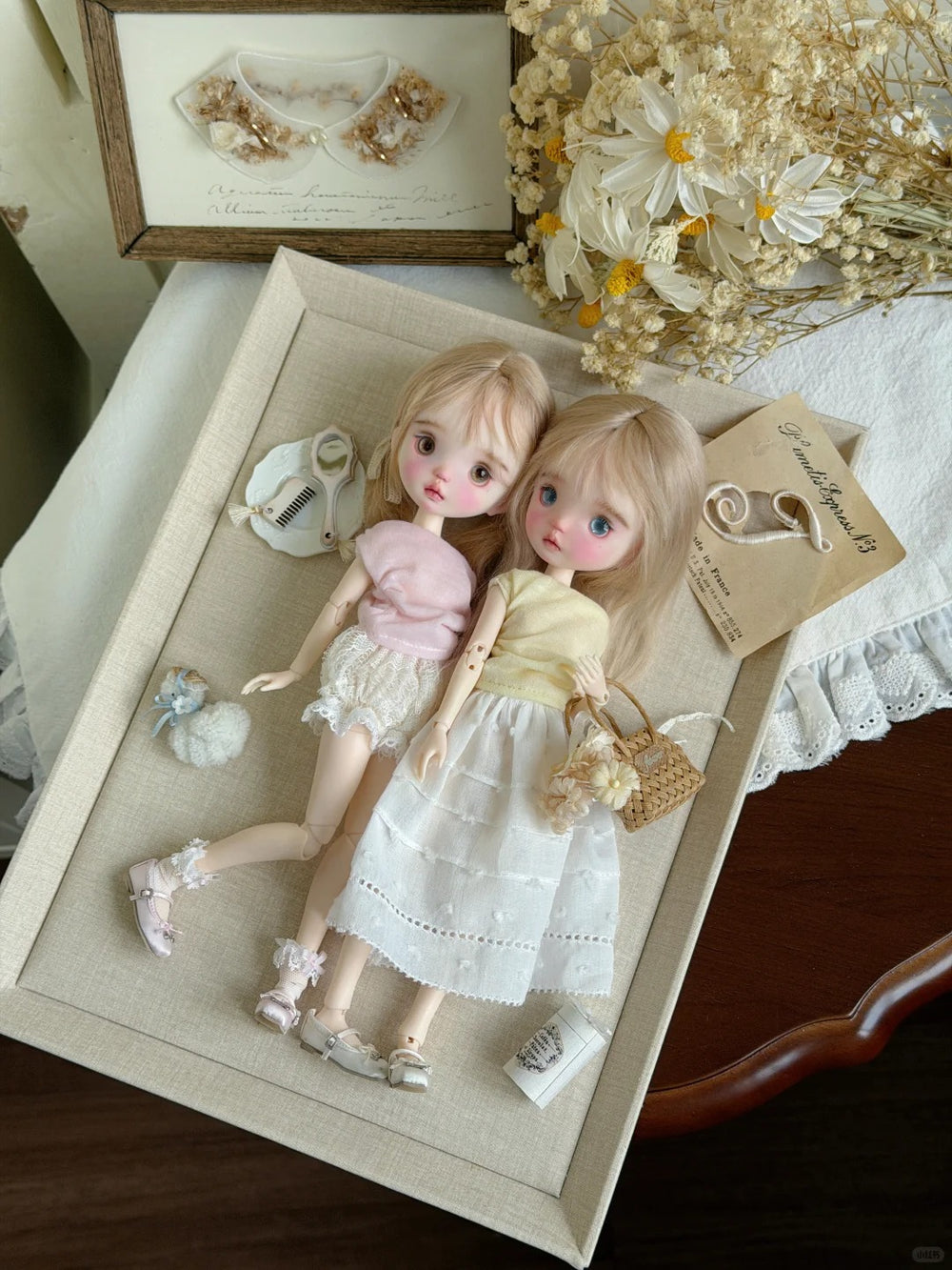 Pink Yellow Colorful Summer Blythe BJD Outfit | ToastDoll