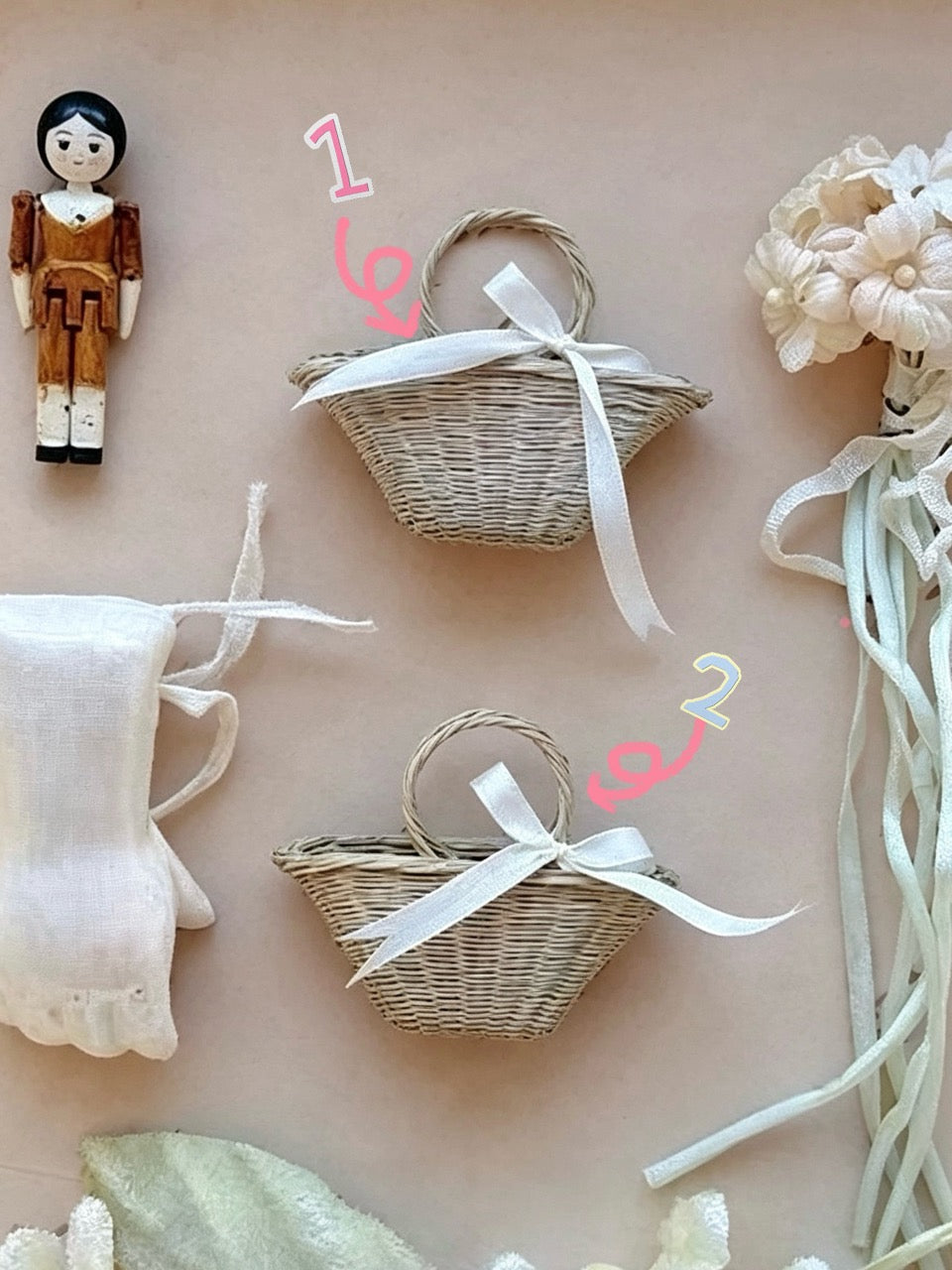 Cream Lace Tutu Blythe BJD Set - Handmade Doll Clothes - ToastDoll