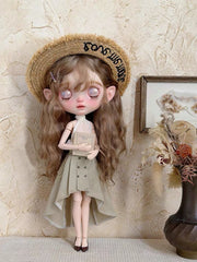 French Riviera Blythe BJD Set - Handmade Doll Clothes - ToastDoll