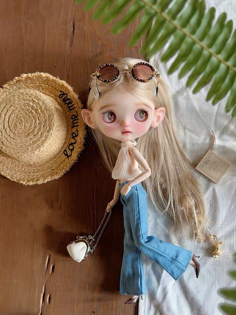 French Riviera Blythe BJD Set - Handmade Doll Clothes - ToastDoll