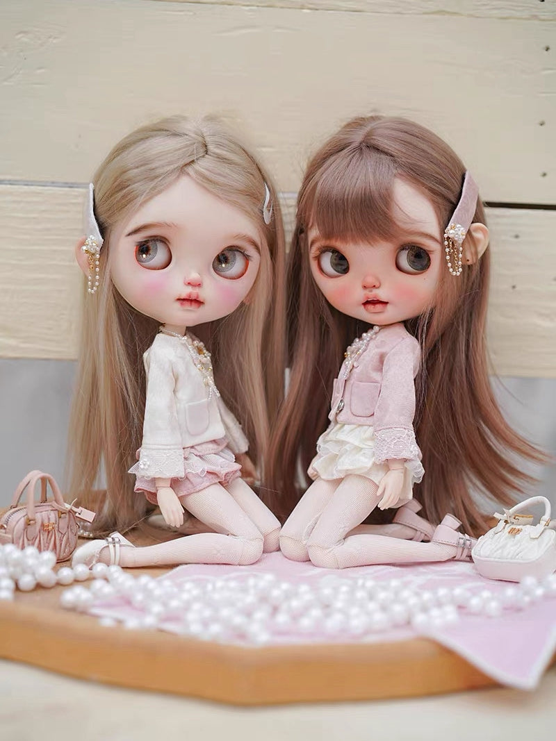 Pink White Blythe BJD Set | ToastDoll