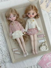 Pink White Blythe 1/6 BJD Outfit - Handmade Doll Clothes - ToastDoll