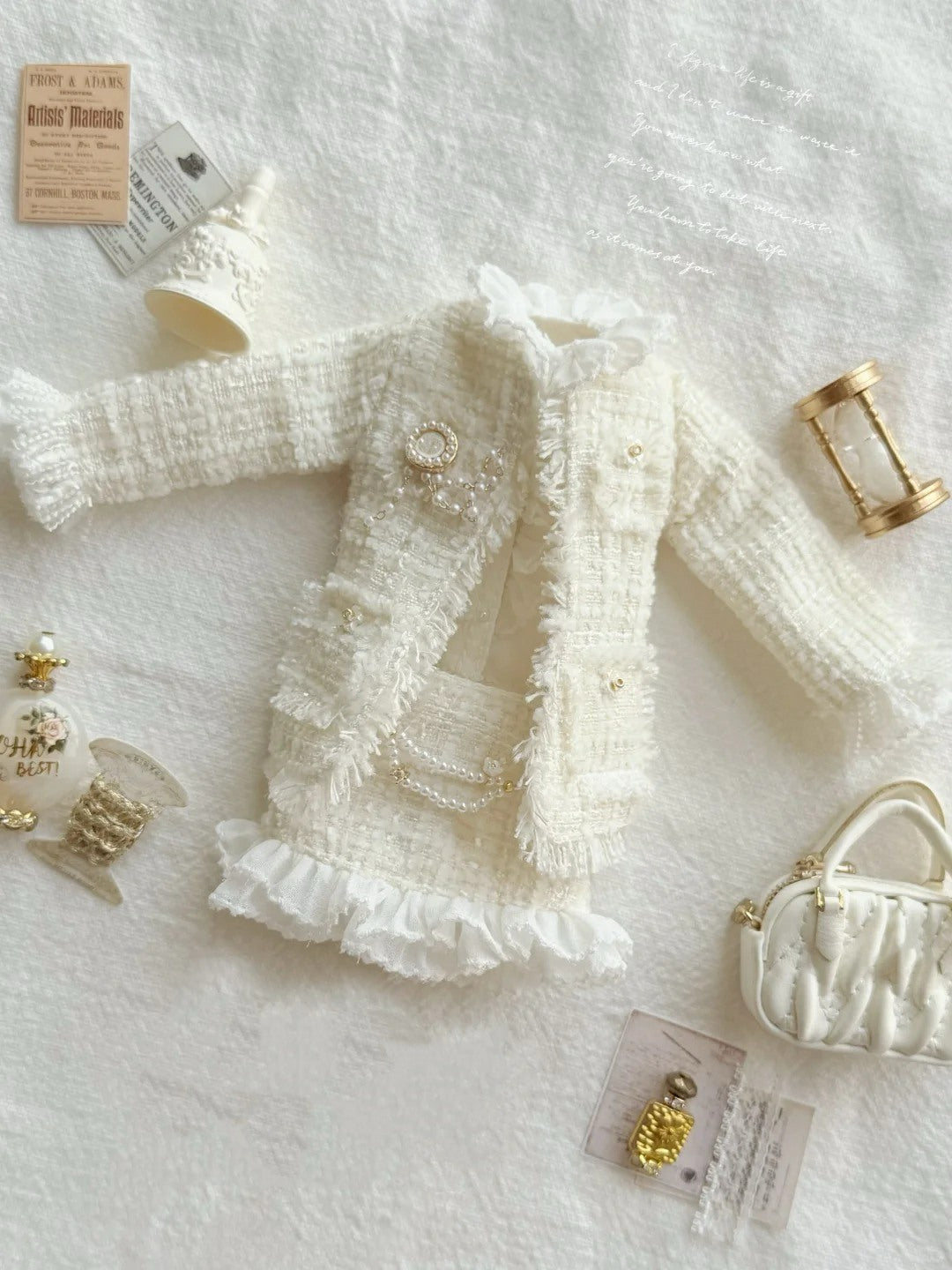 Elegant Tweed Blythe BJD Outfit - Handmade Doll Clothes - ToastDoll