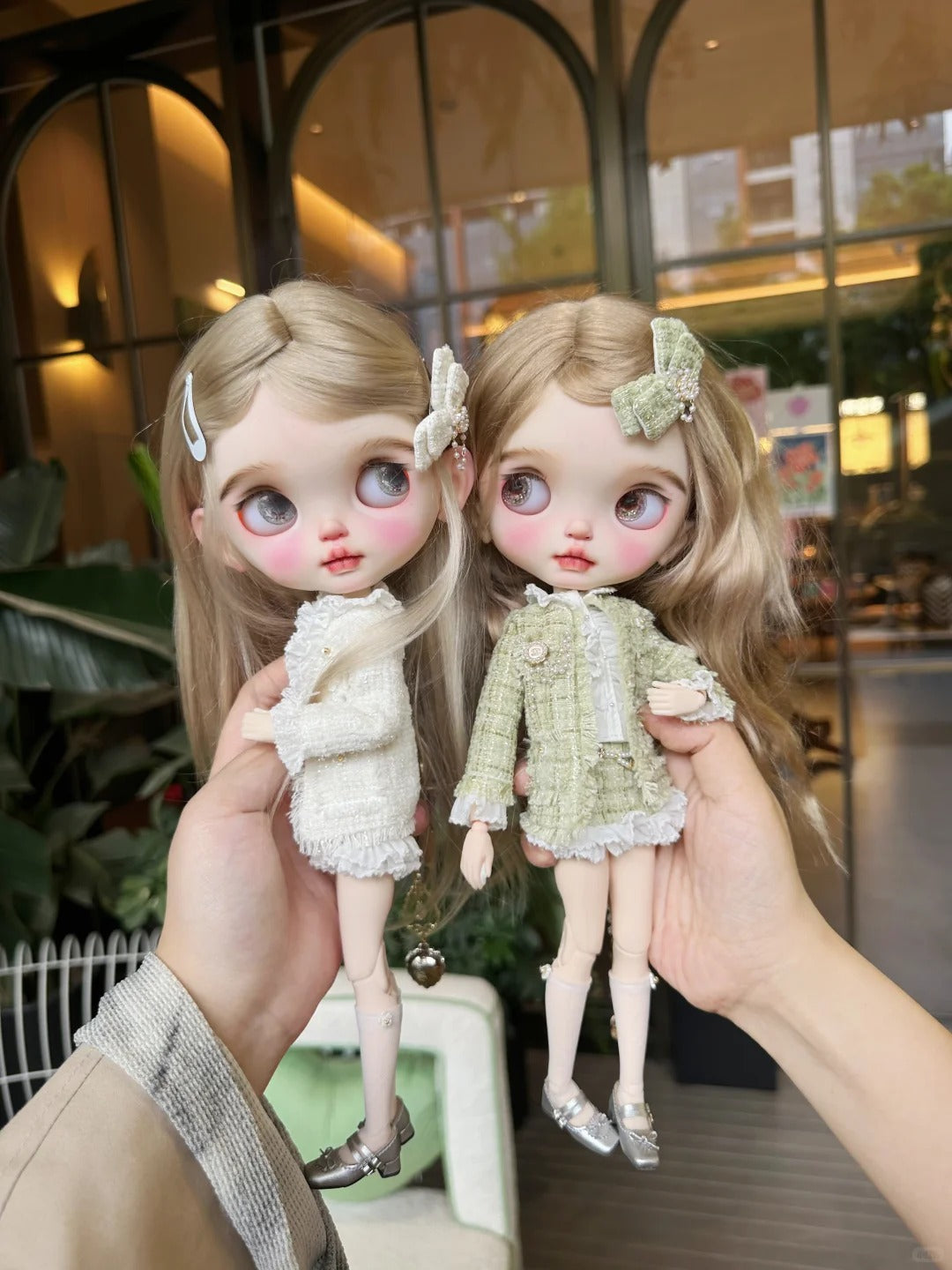 Elegant Tweed Blythe BJD Outfit - Handmade Doll Clothes - ToastDoll
