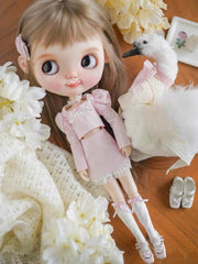 Coquette Blue Pink Blythe Outfit - Handmade Doll Clothes - ToastDoll