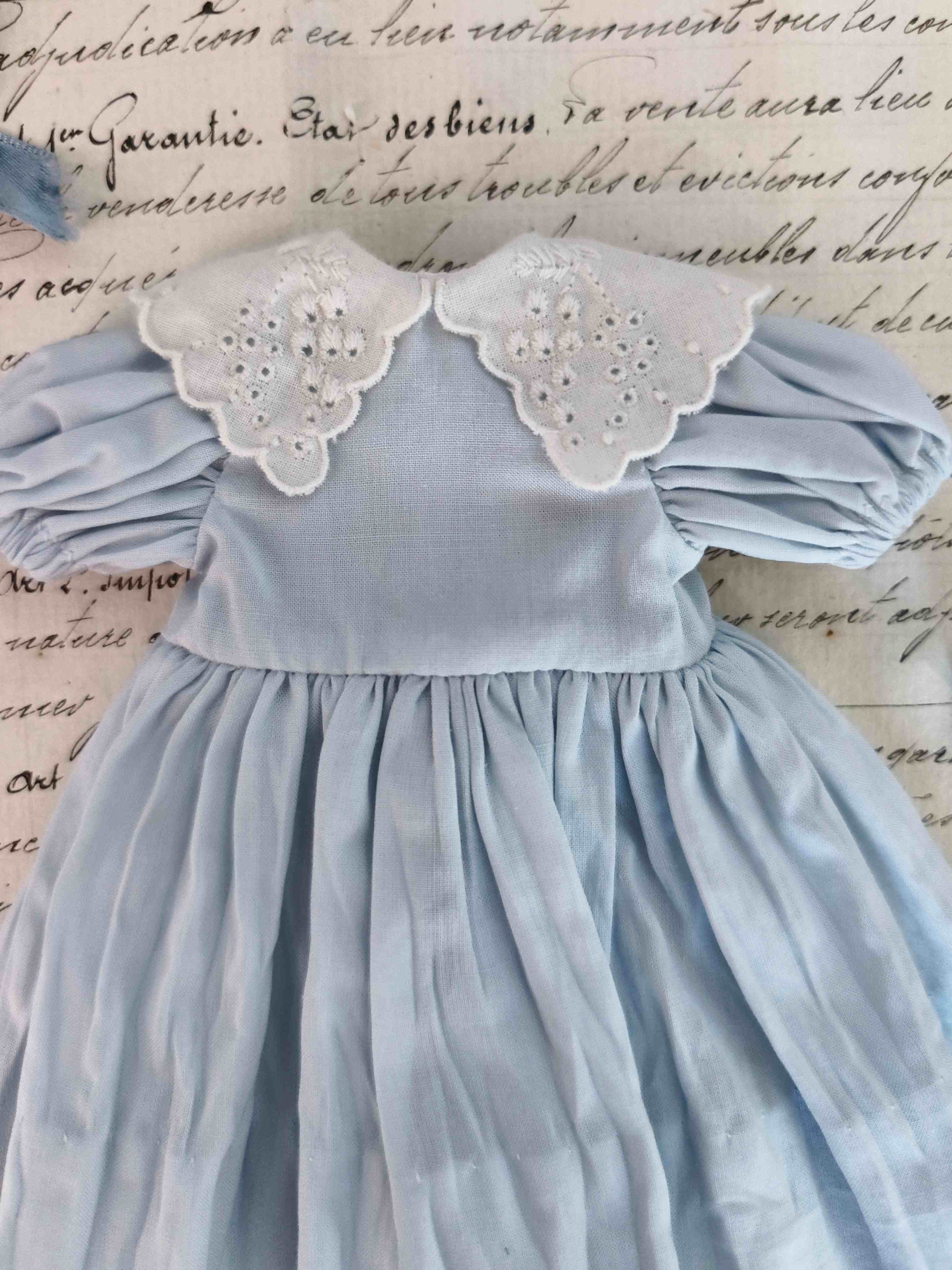 Light Blue Blythe 1/6 BJD Dress Set Close-up | ToastDoll