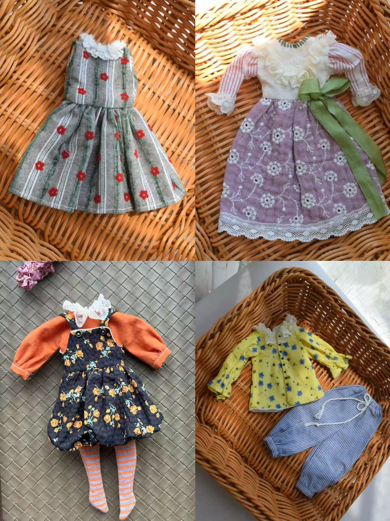 Cottage Floral Blythe 1/6 BJD Set | ToastDoll