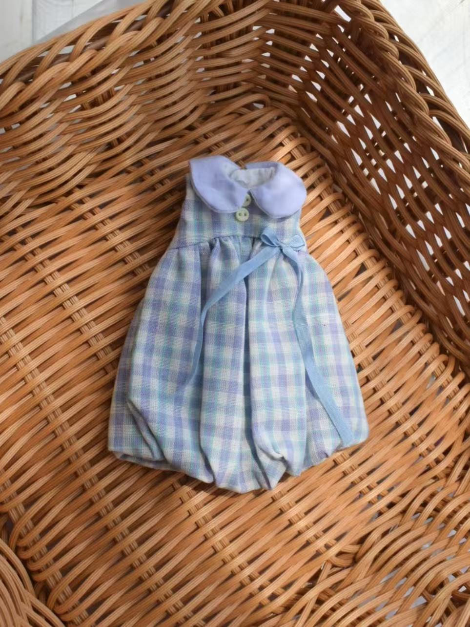 Country Plaid Blythe 1/6 BJD Dress - Handmade Doll Clothes - ToastDoll
