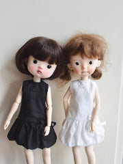 Black White Blythe 1/6 BJD Dress - Handmade Doll Clothes - ToastDoll