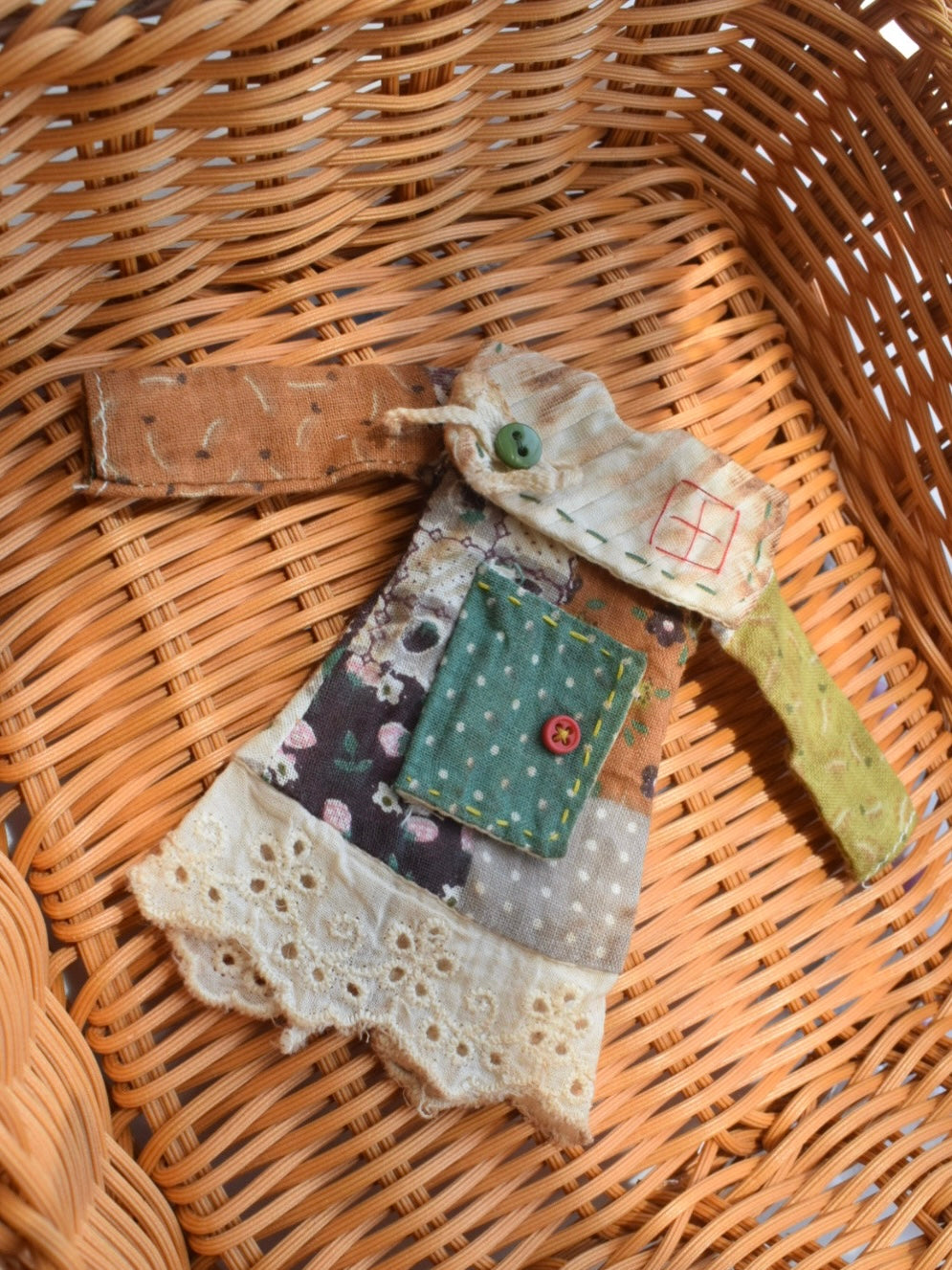 Cottage Patchwork Blythe BJD Dress - Handmade Doll Clothes - ToastDoll