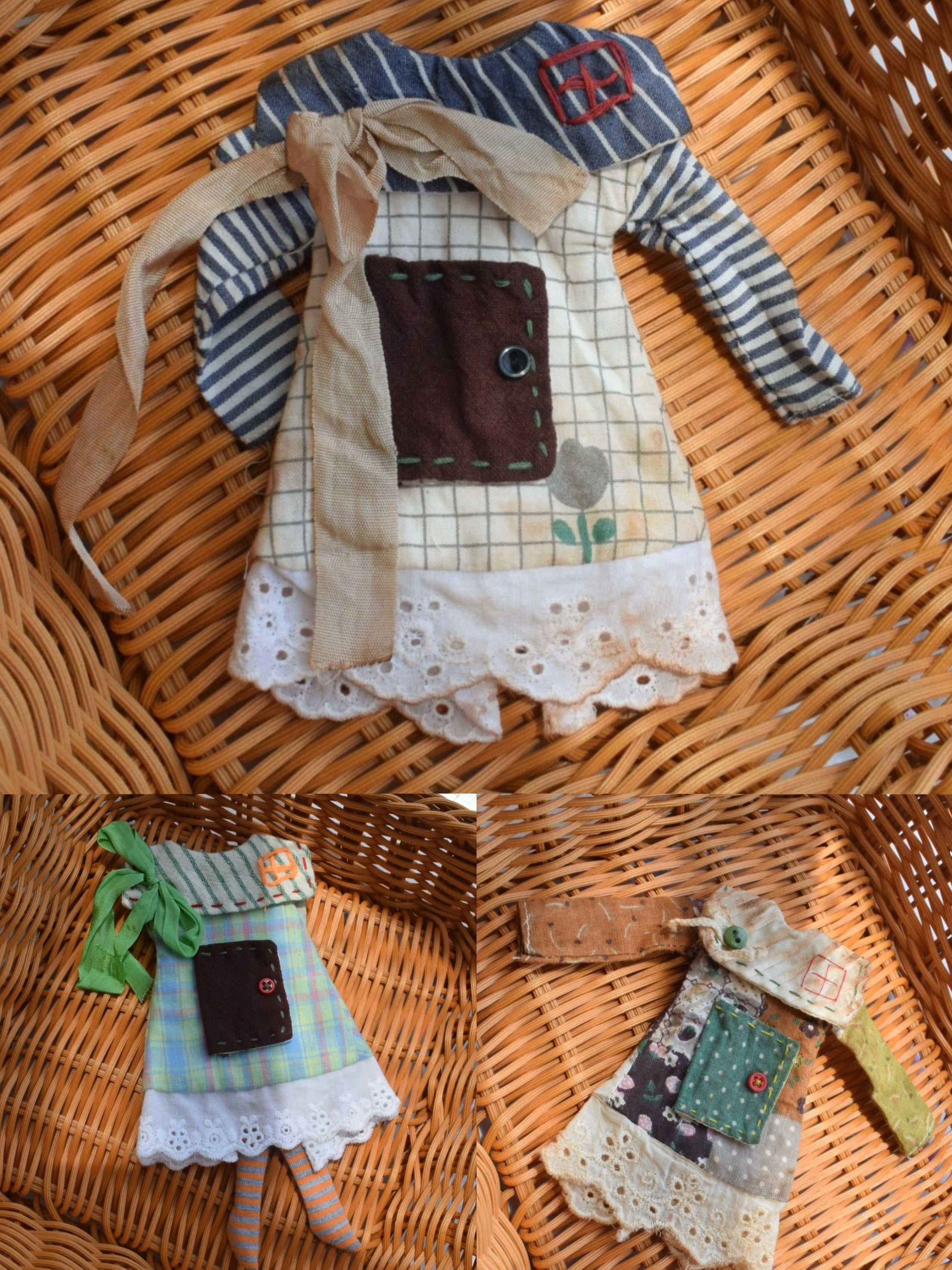 Cottage Patchwork Blythe BJD Dress - Handmade Doll Clothes - ToastDoll