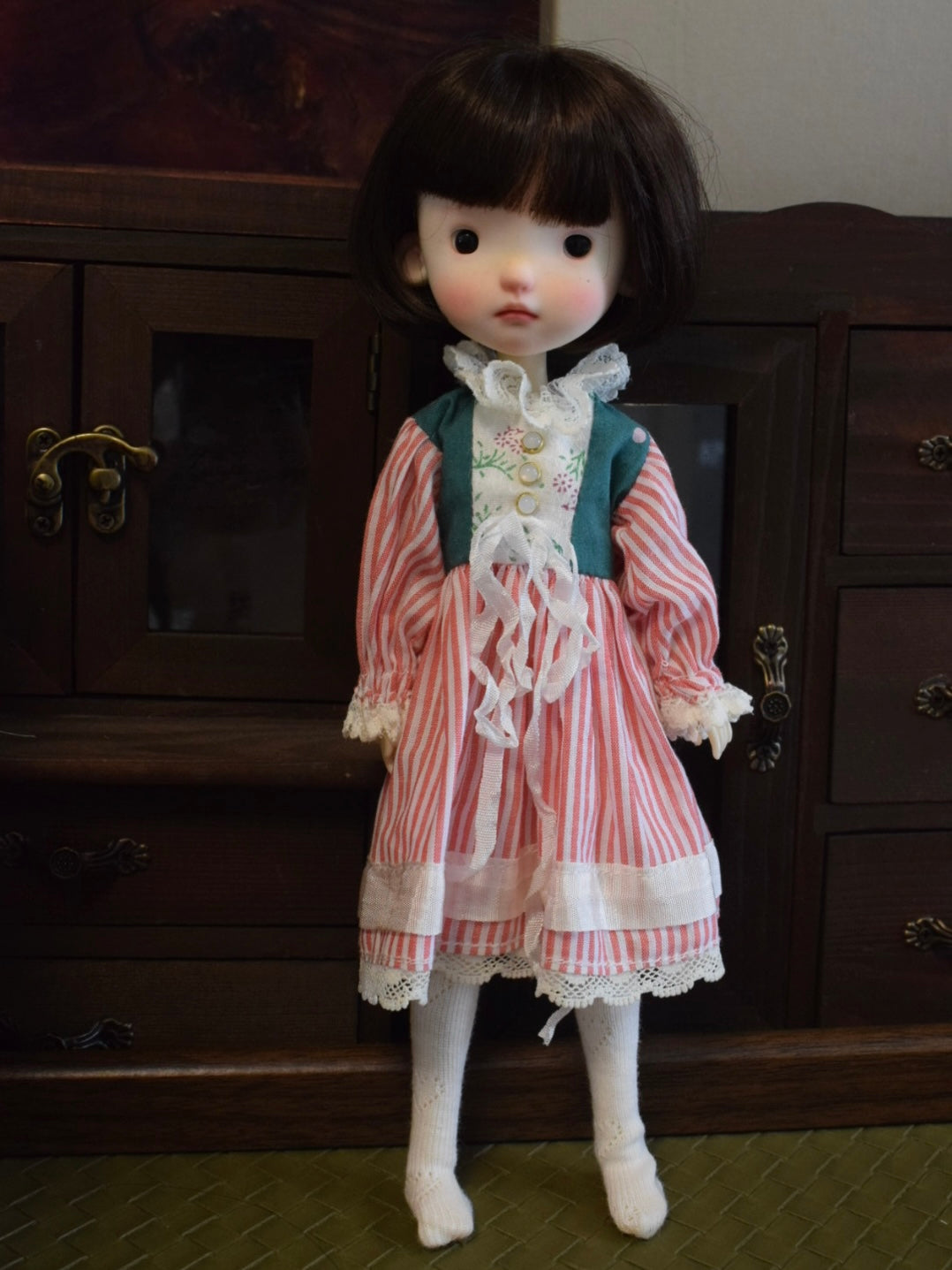 Rustic Cottage Blythe BJD Dress - Handmade Doll Clothes - ToastDoll