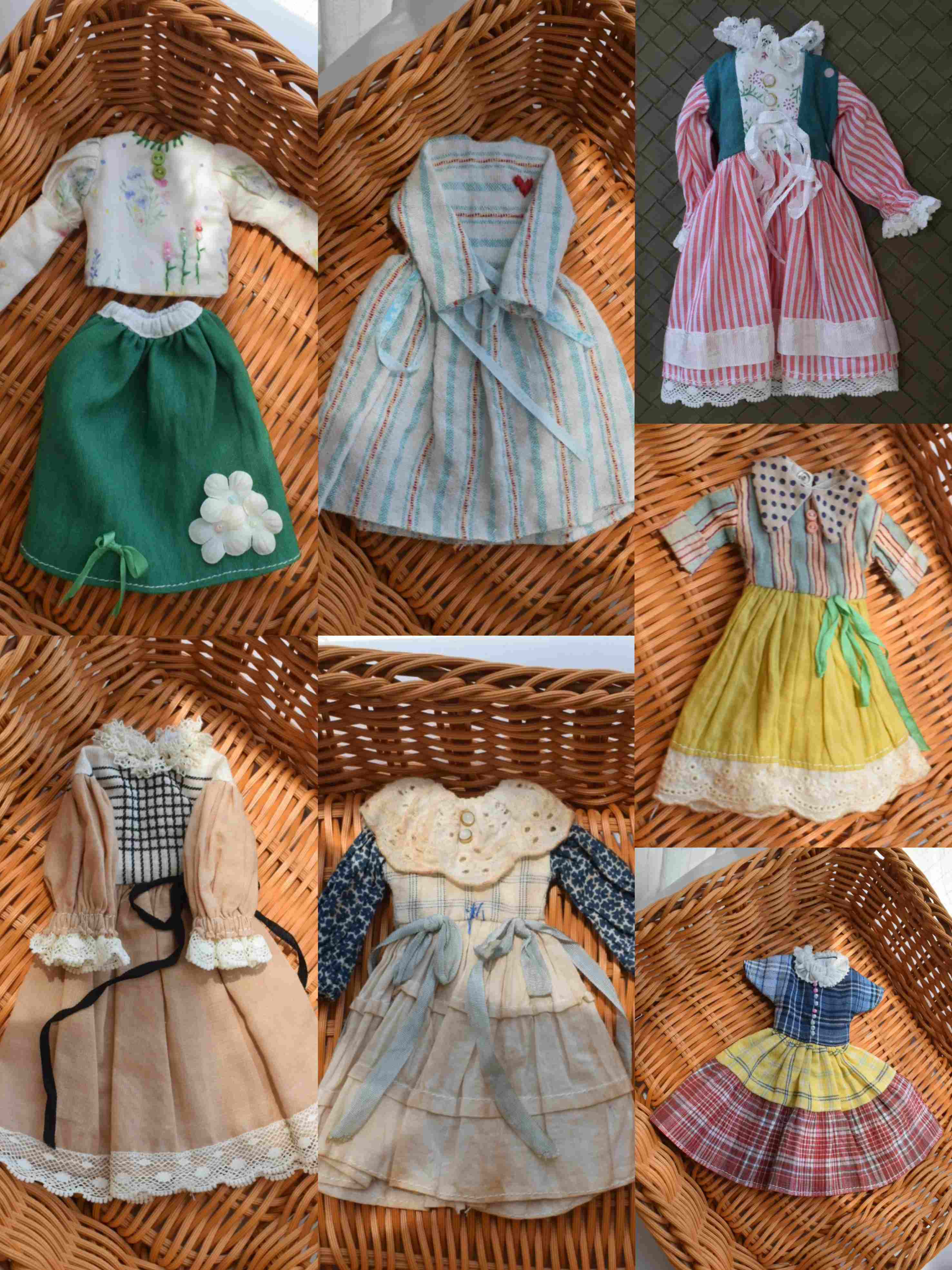 Rustic Cottage Blythe BJD Dress - Handmade Doll Clothes - ToastDoll