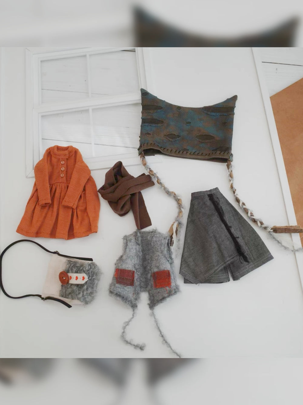 Hobo Layered Blythe 1/6 BJD Outfit Flat Lay | ToastDoll