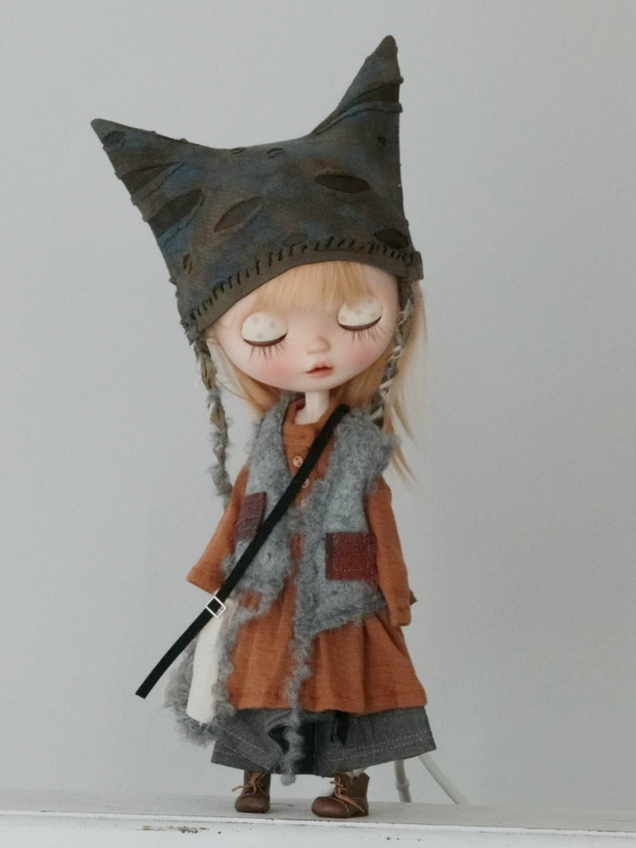 Hobo Layered Blythe 1/6 BJD Outfit Front View | ToastDoll