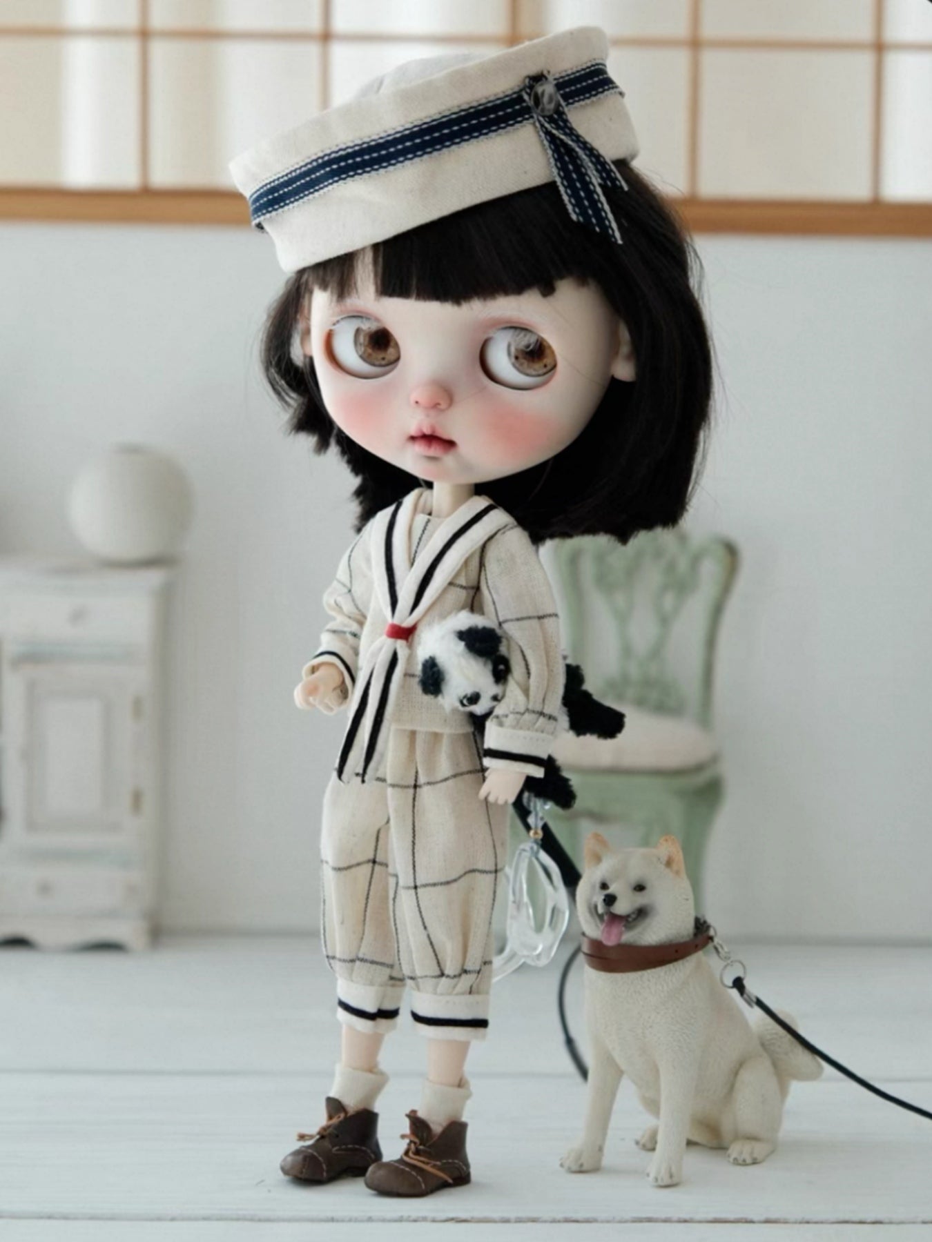 Handmade Outfit for Blythe/Obitsu/Pullip, Navy Set