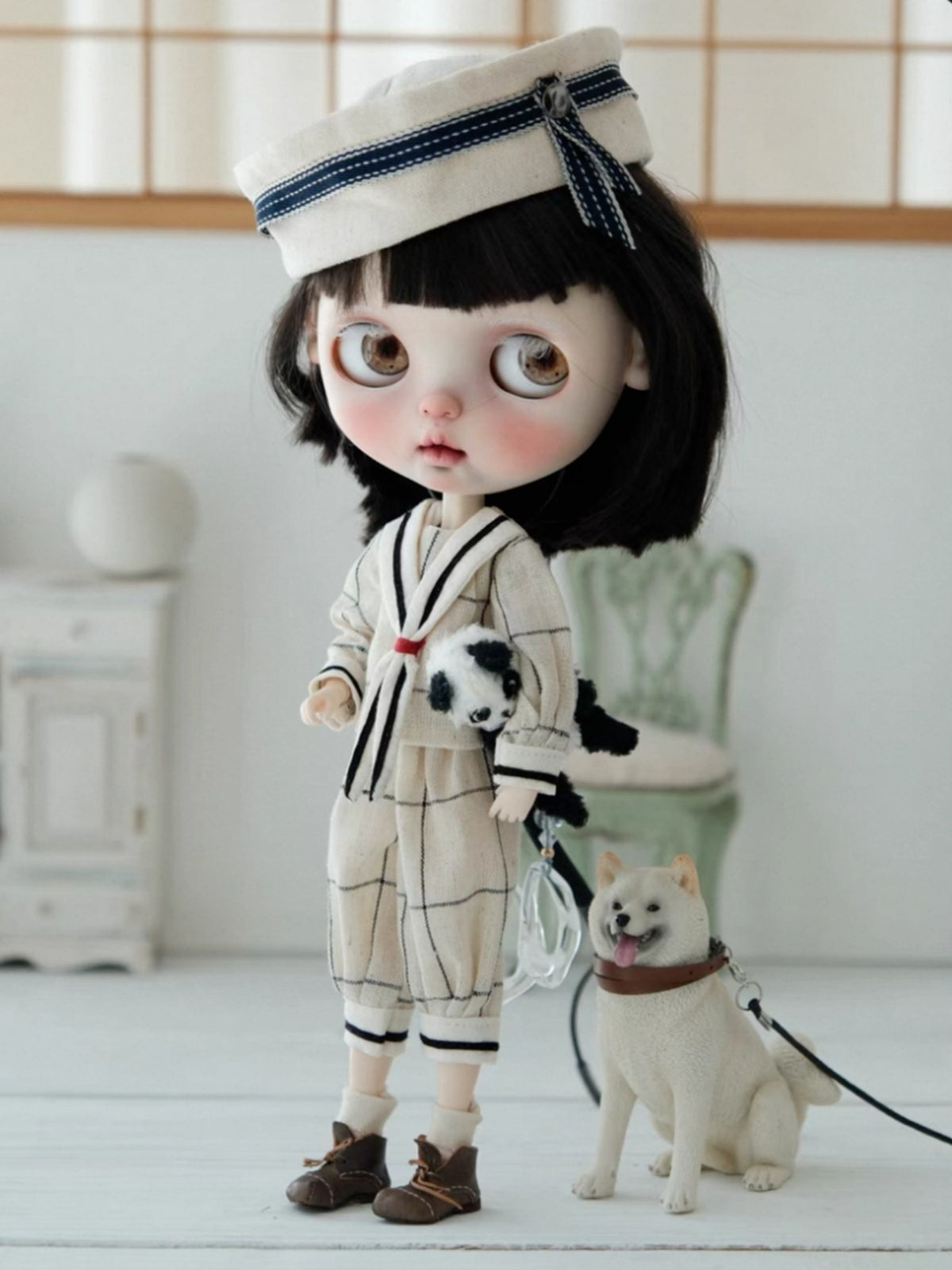 Handmade Outfit for Blythe/Obitsu/Pullip, Navy Set