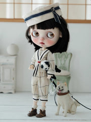 Handmade Outfit for Blythe/Obitsu/Pullip, Navy Set