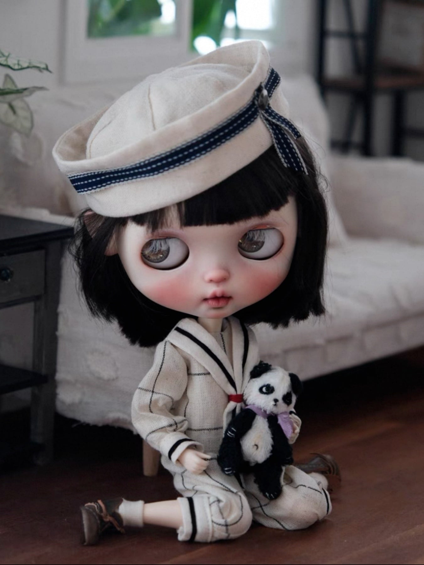 Handmade Outfit for Blythe/Obitsu/Pullip, Navy Set