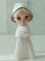 Handmade Outfit for Blythe/Obitsu, Nun-inspired Dress Set
