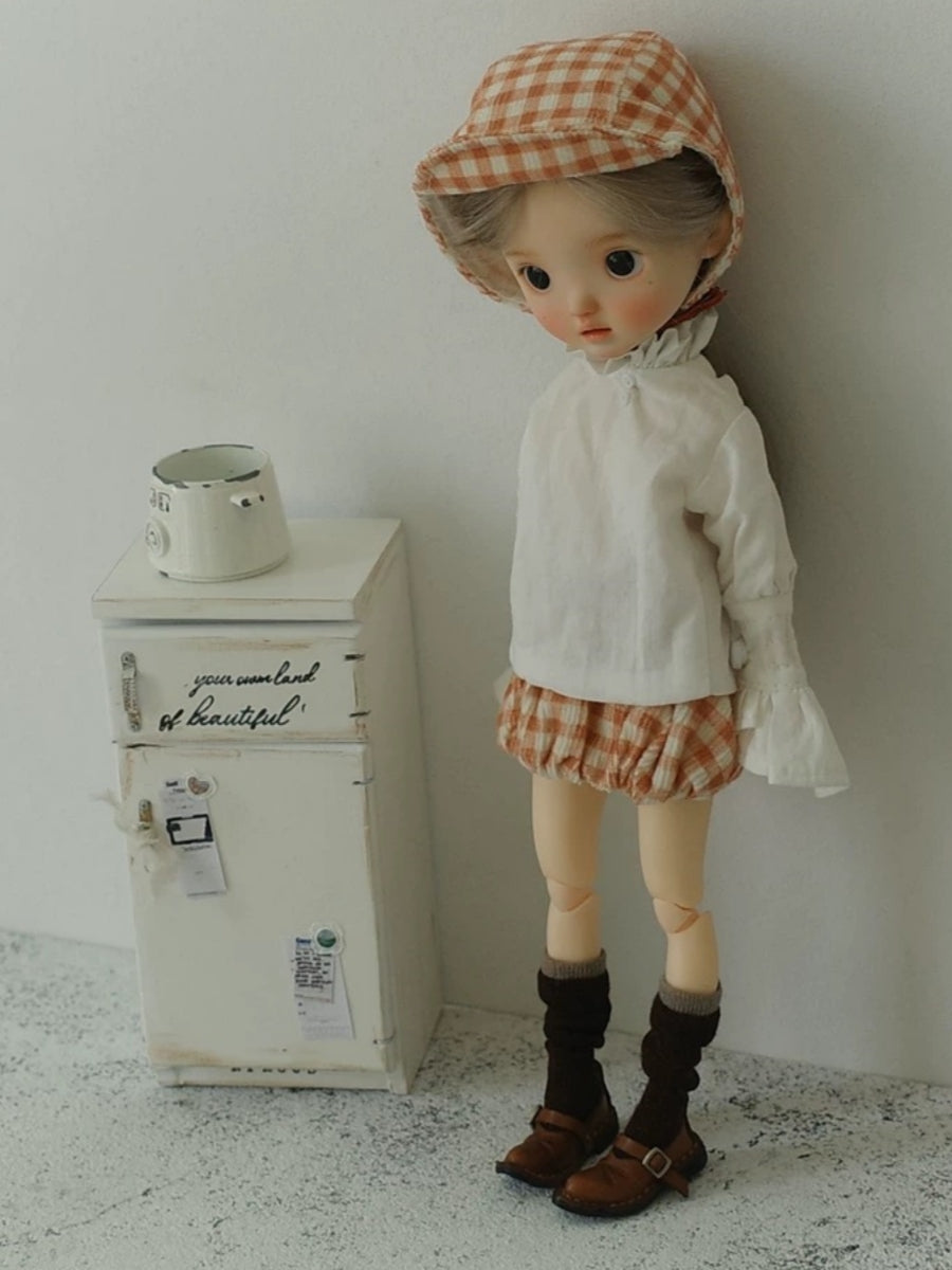 Ginger Corduroy BJD Outfits On Doll Display | ToastDoll