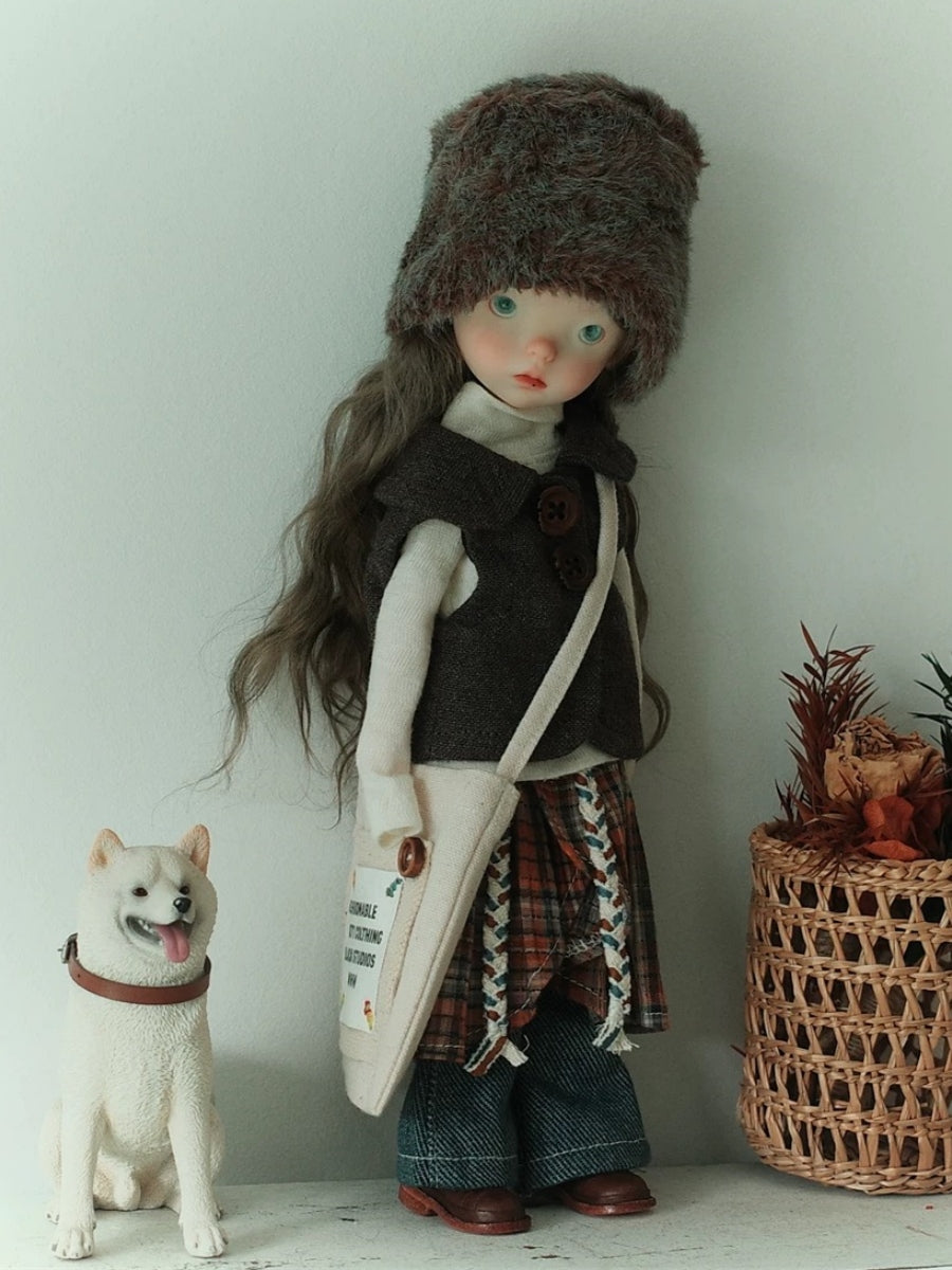 Chic Skirt Pants Layering BJD Outfit | ToastDoll