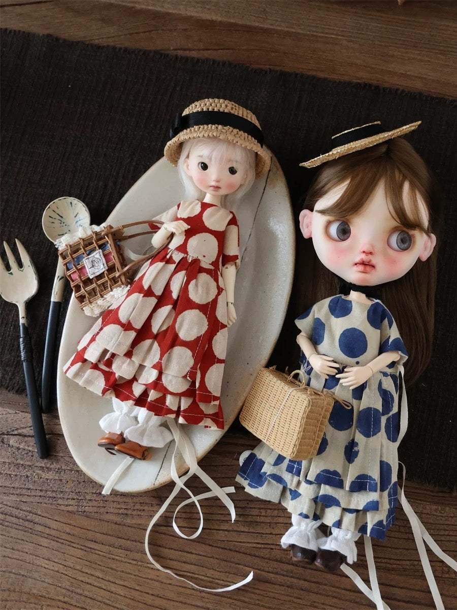 Retro Dot Blythe 1/6 BJD Outfit | ToastDoll